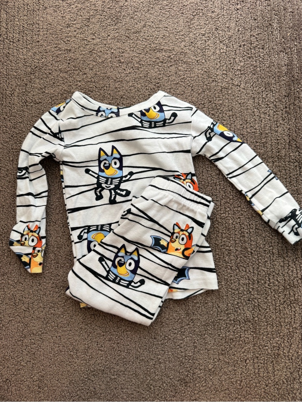 2 sets of Bluey Halloween Pajama Sets